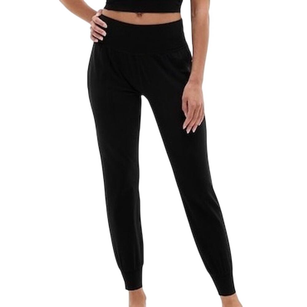 Athleta Black Salutation High Rise Powervita Athletic Athleisure Jogger Size S